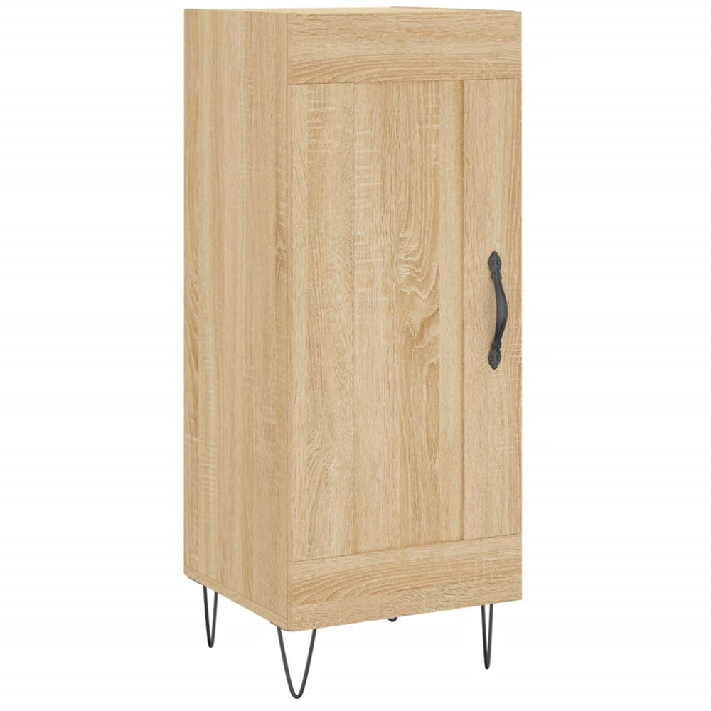 vidaXL Single Door Sonoma Oak Narrow Sideboard Image 2