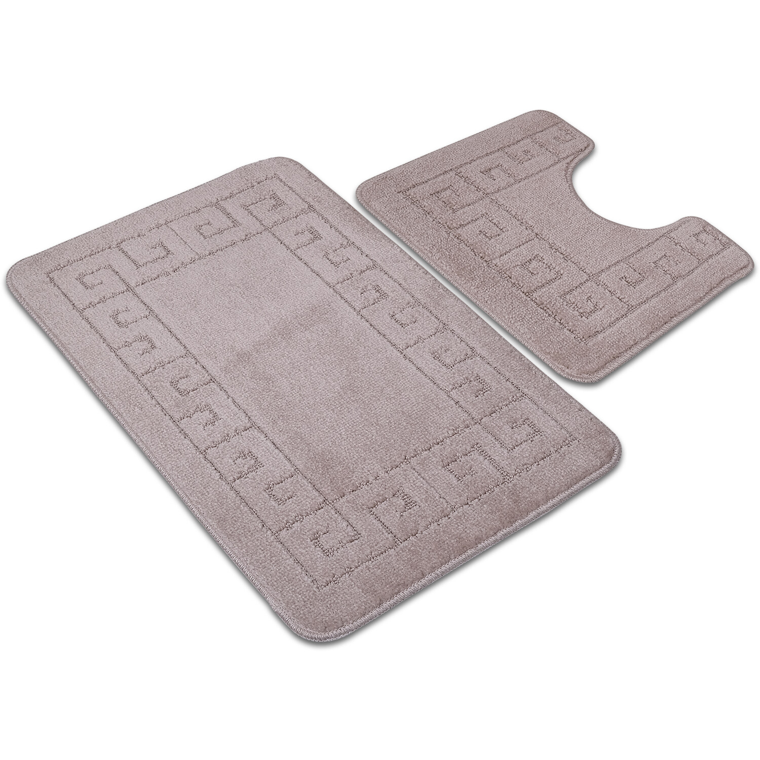 Bath Mat and Pedestal Set - Pebble Image 1