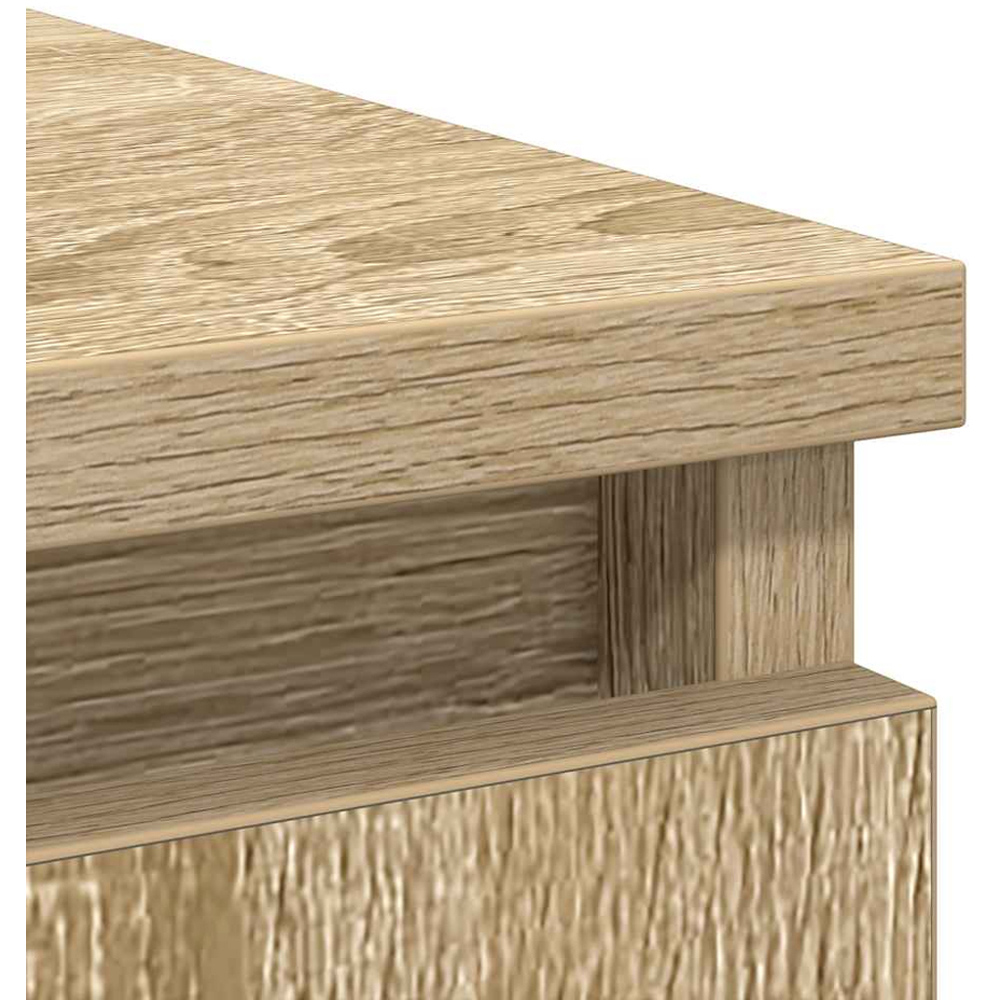 vidaXL Single Door 4 Drawer Sonoma Oak Sideboard Image 6