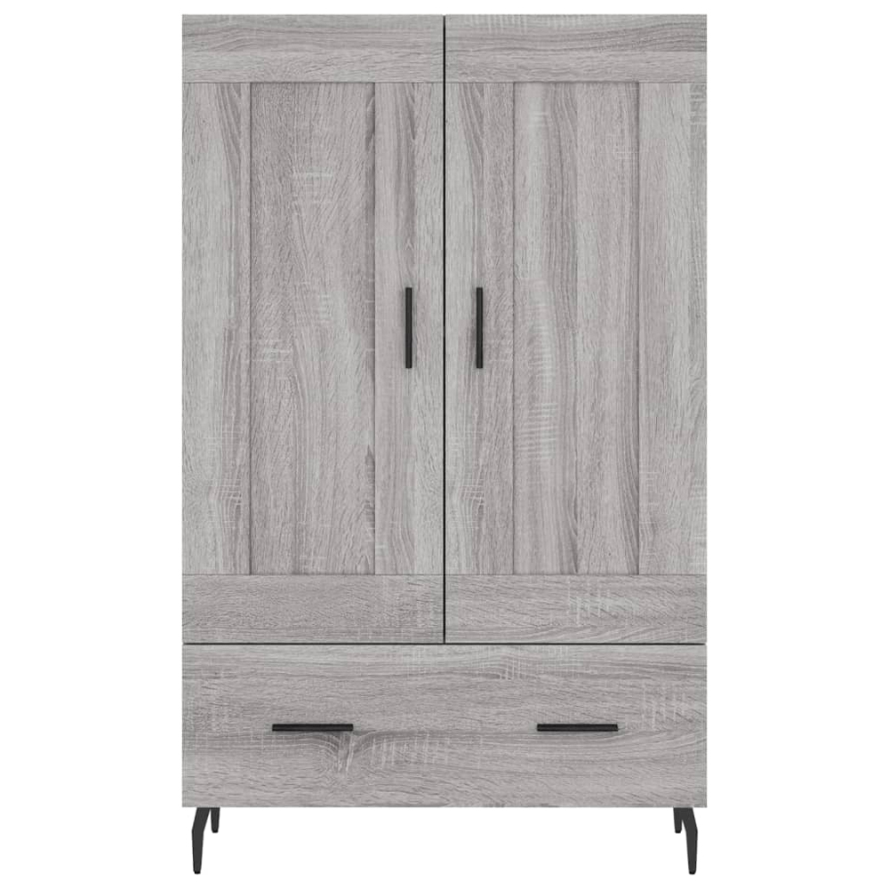 vidaXL 2 Door Single Drawer Grey Sonoma Highboard Image 5