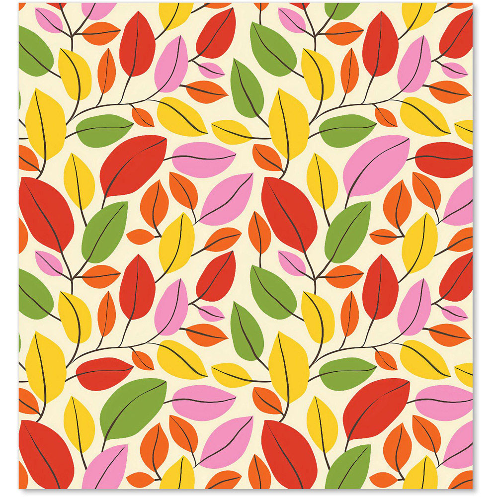Warren Reed Designer Autumn Leaves Glass Kitchen Splashback 75 x 70cm Image 2