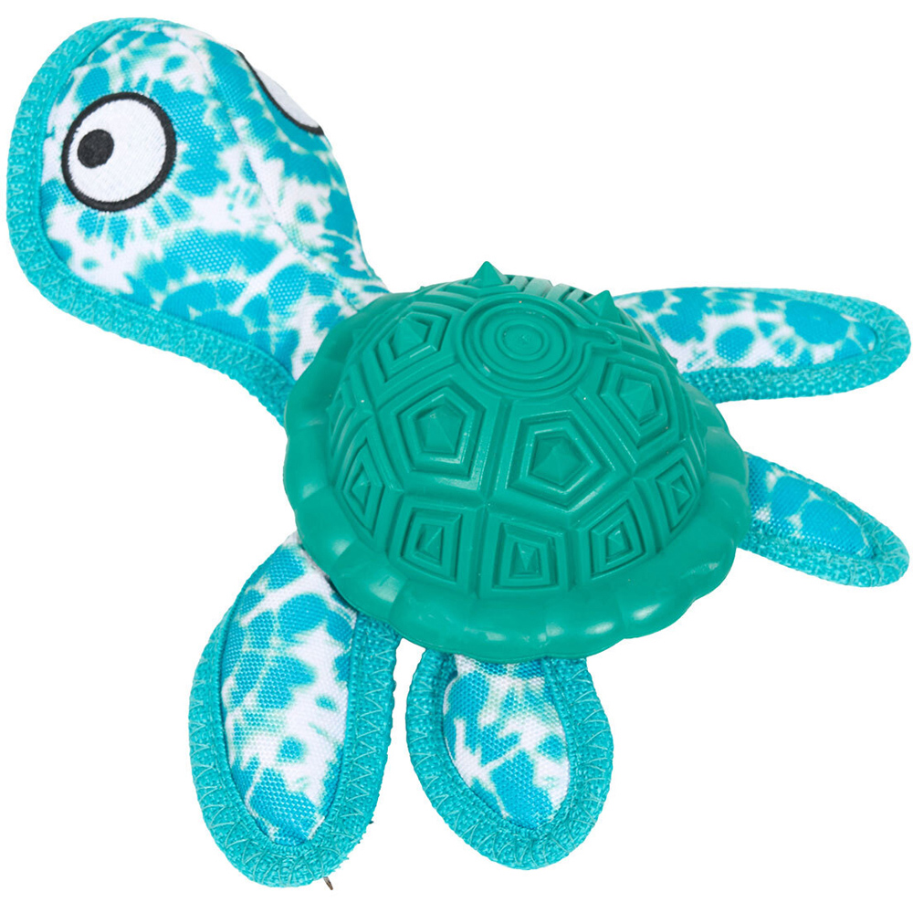 Turtle with Rubber Shell Dog Toy Image 7