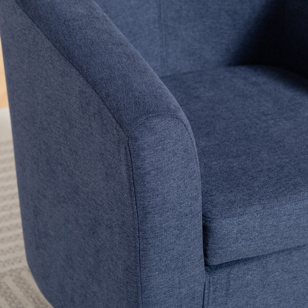 Artemis Home Beulah Denim Fabric Accent Chair Image 2