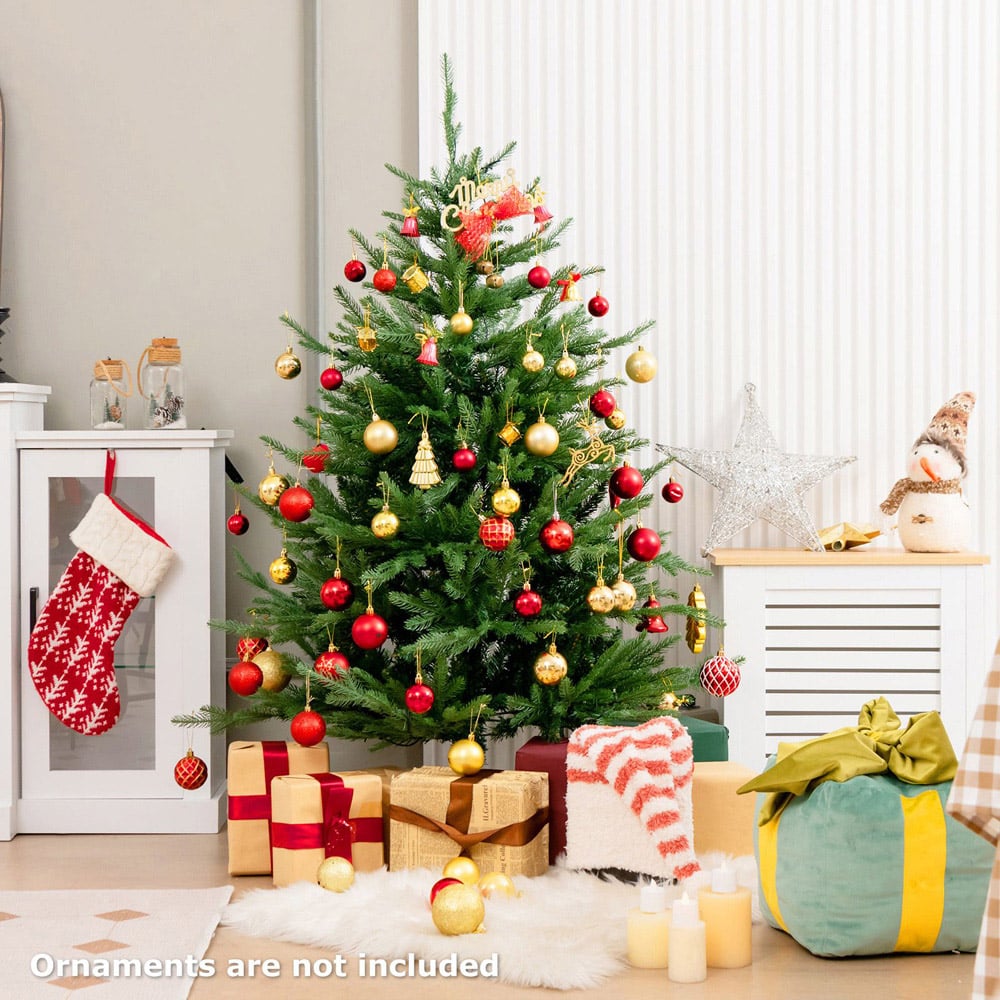 Costway Pre Lit Warm White LED Artificial Christmas Tree 4.5ft Image 2
