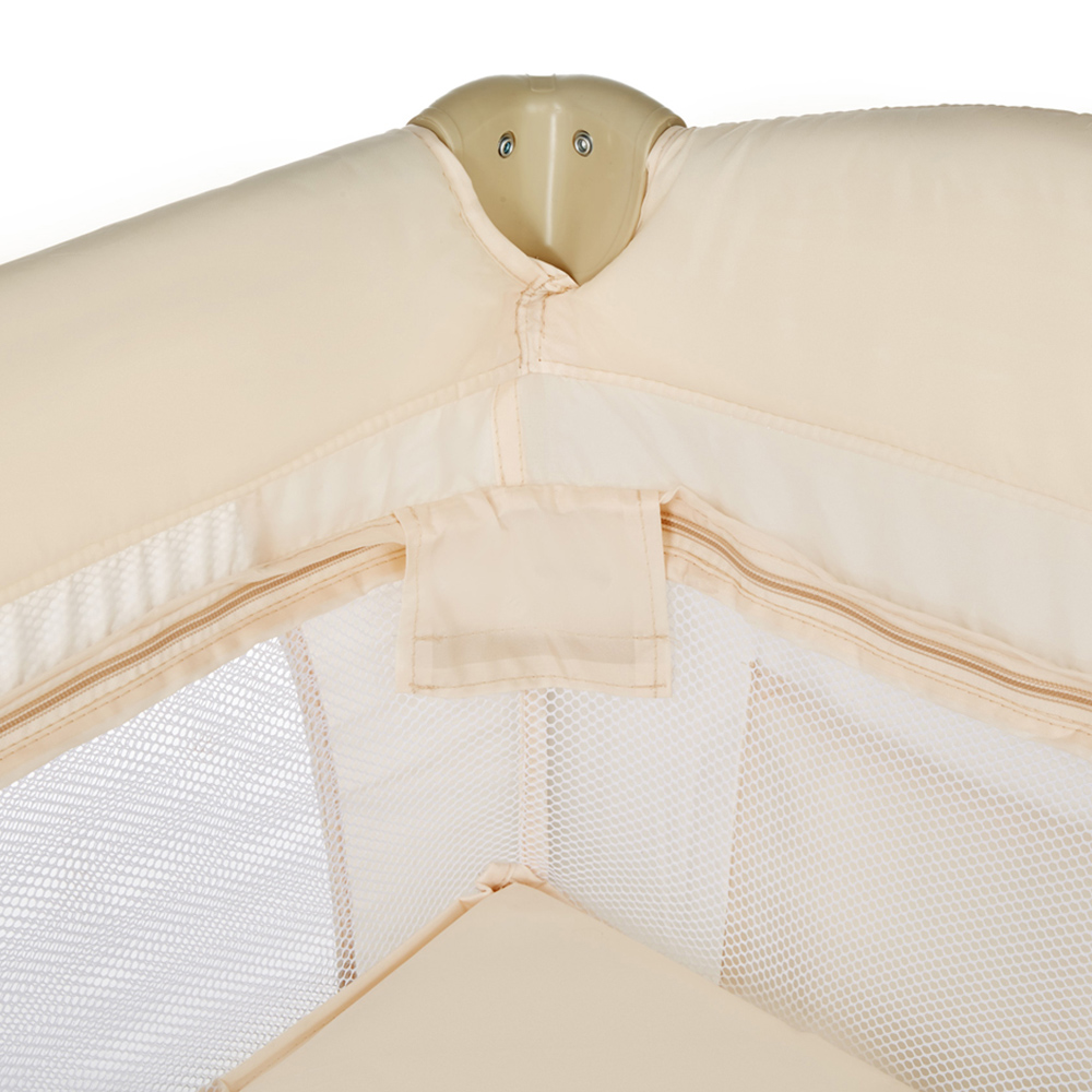 tectake Kids Beige Dog Travel Cot with Changing Mat Image 6