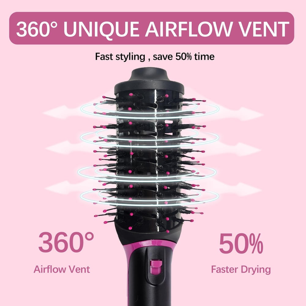 Alivio 4-in-1 Negative Ion Curler Multiple Heat Setting Curler Hair Dryer Image 8