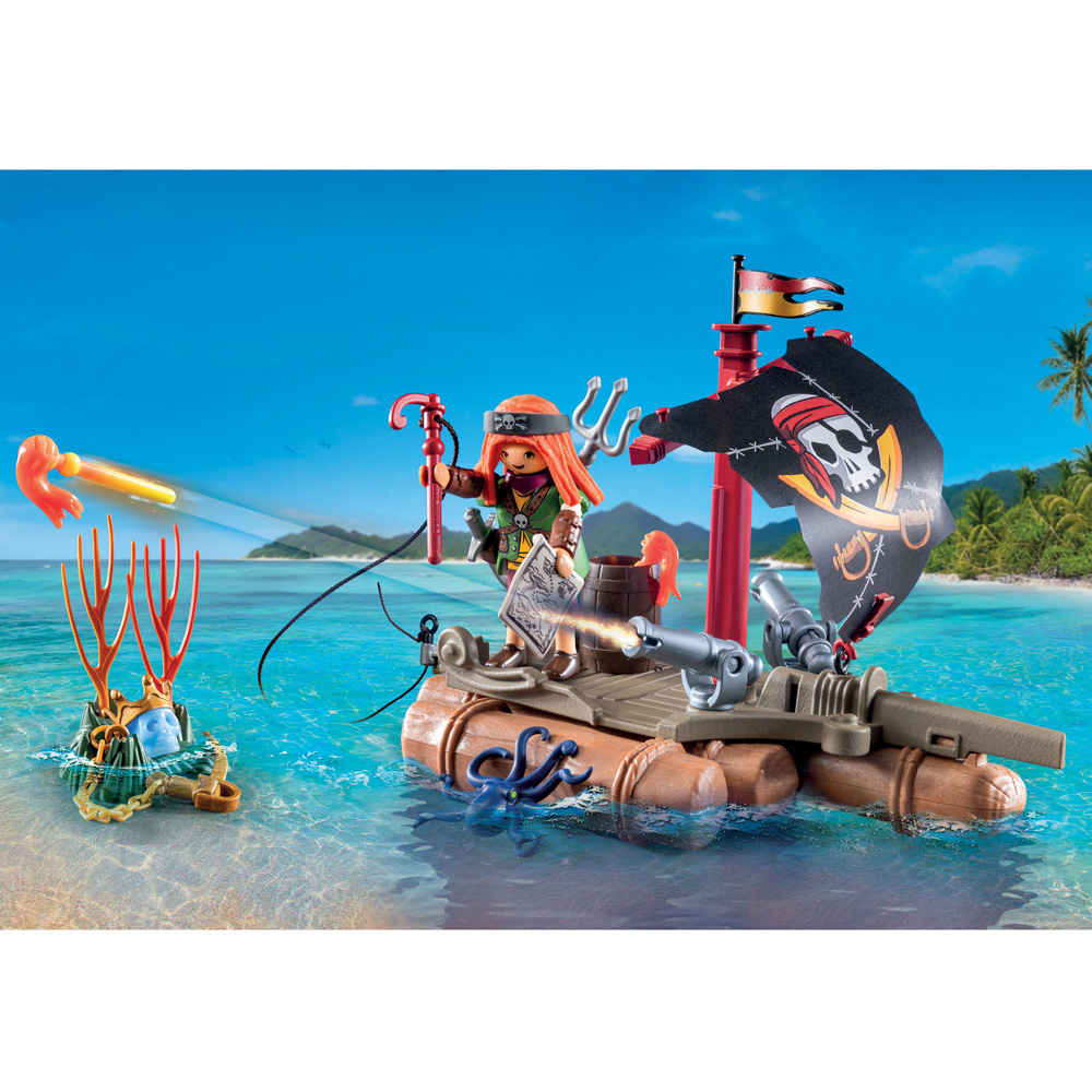 Playmobil Pirate Raft with Treasure Playset Image 7