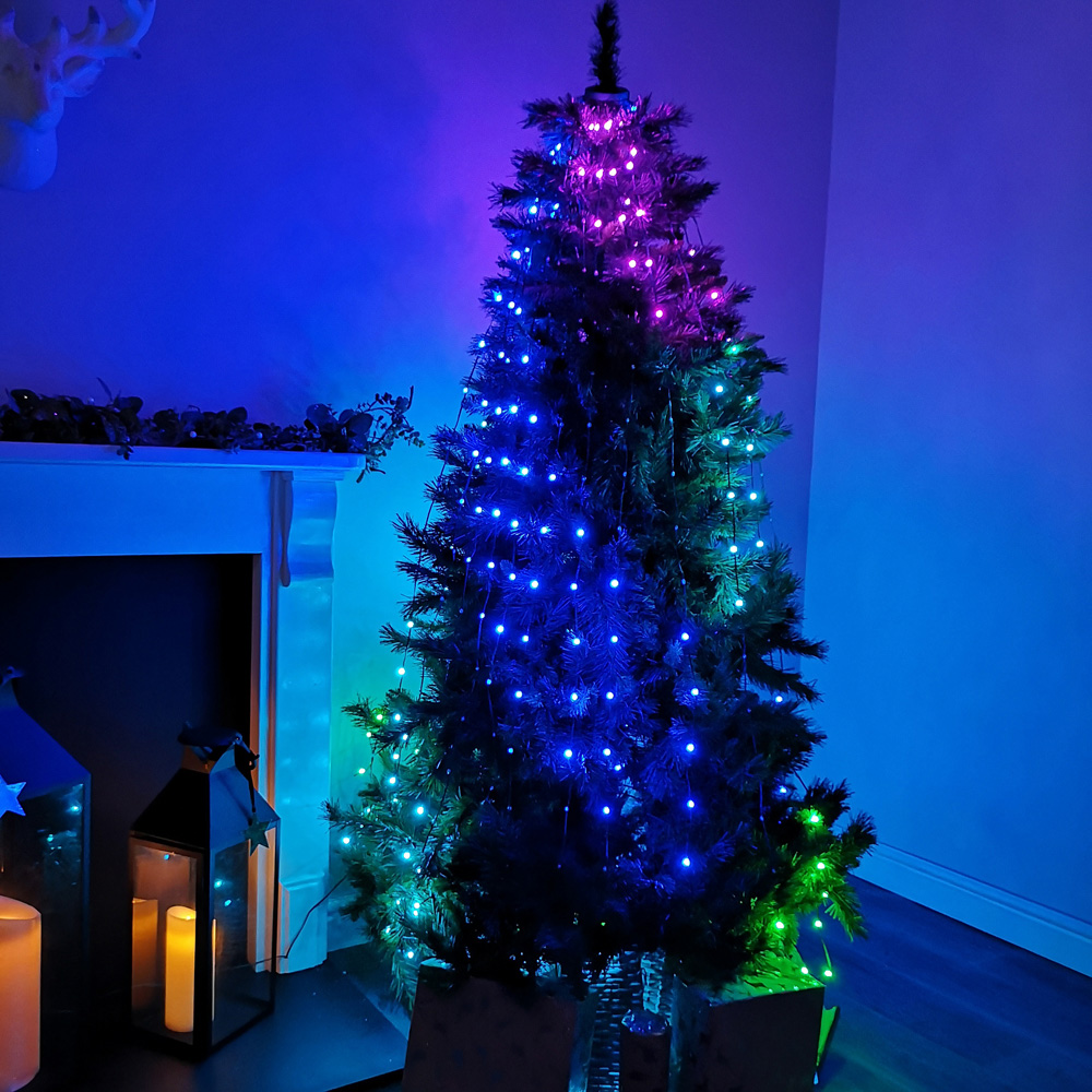 Samuel Alexander 460 Multicolour LED Digital Waterfall Christmas Tree Light Image 6