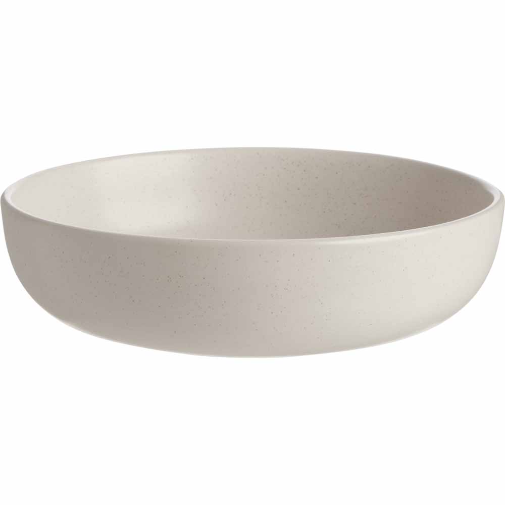 Wilko Cream Speckled Soup Bowl Image 1