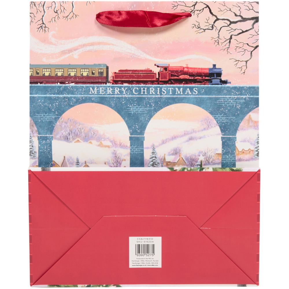 Christmas Scene Charming Gift Bag Large Image 3