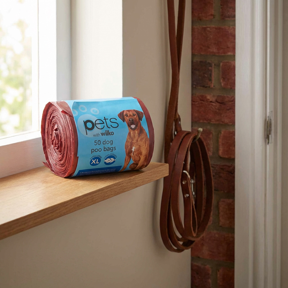 Wilko Dog Poo Bags Red 50 pack Image 3