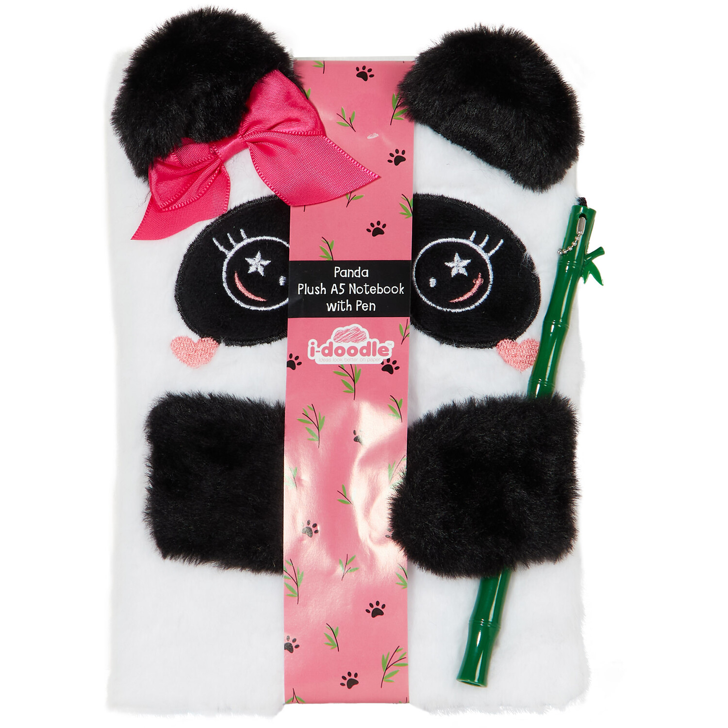 Panda Plush A5 Notebook with Pen Image 2