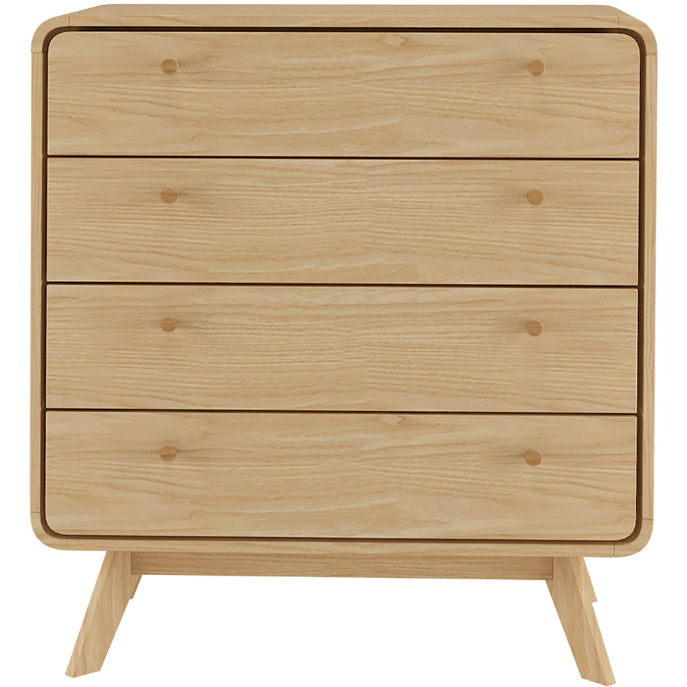 Loft24 Cassie 4 Drawer Oak Chest of Drawers Image 3