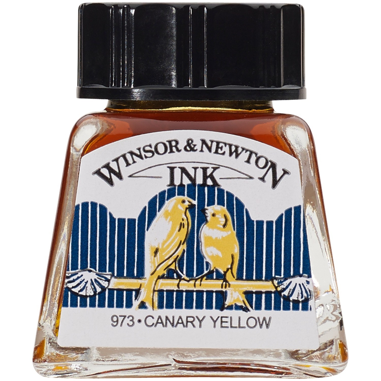 Winsor and Newton 14ml Drawing Ink - Canary Yellow Image 1
