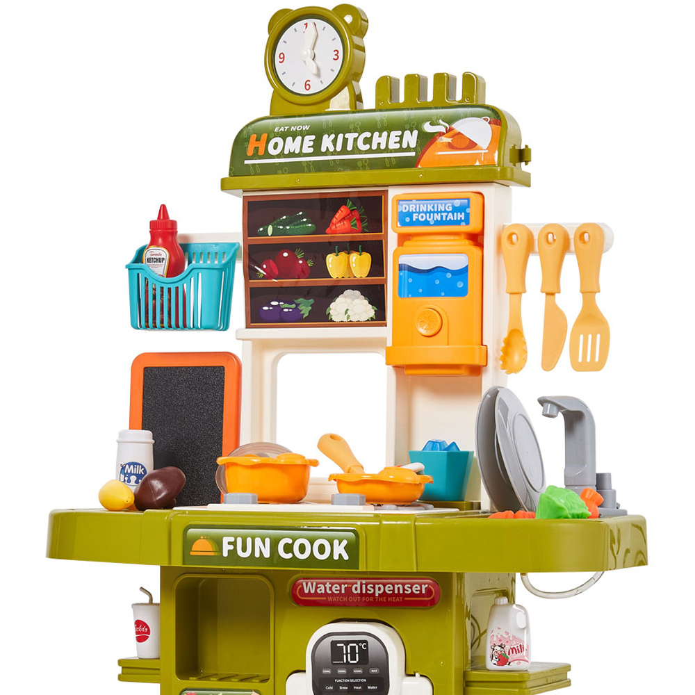 Tommy Toys 50 Piece Kids Kitchen Play Set with Smoke Sound and Light Image 4