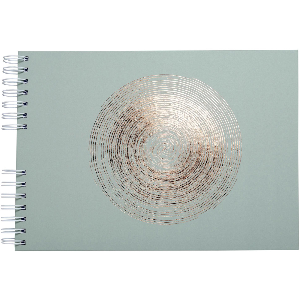 Exacompta Ellipse Green Rose Gold Infinity Design Wirebound Photo Album 50 Pages 150 Photos Image 2