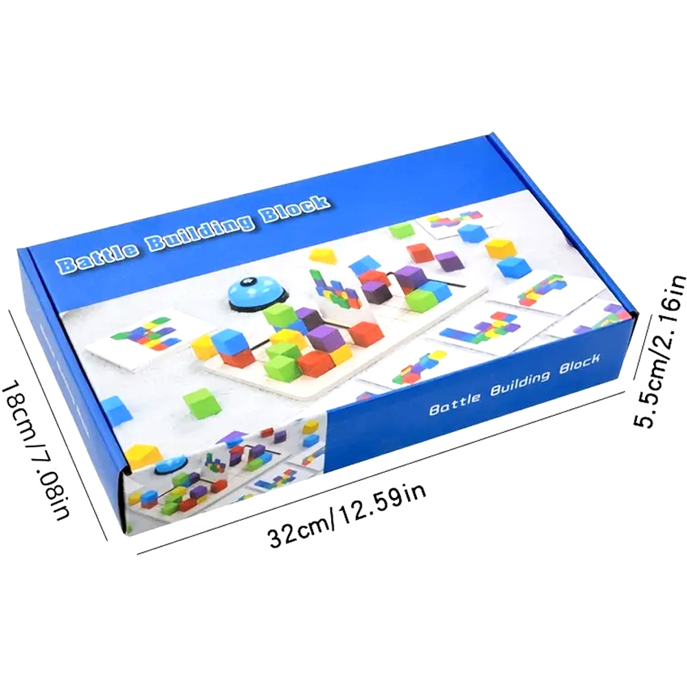 H&O Direct 2 Player Wooden Interactive Building Block Game Image 6