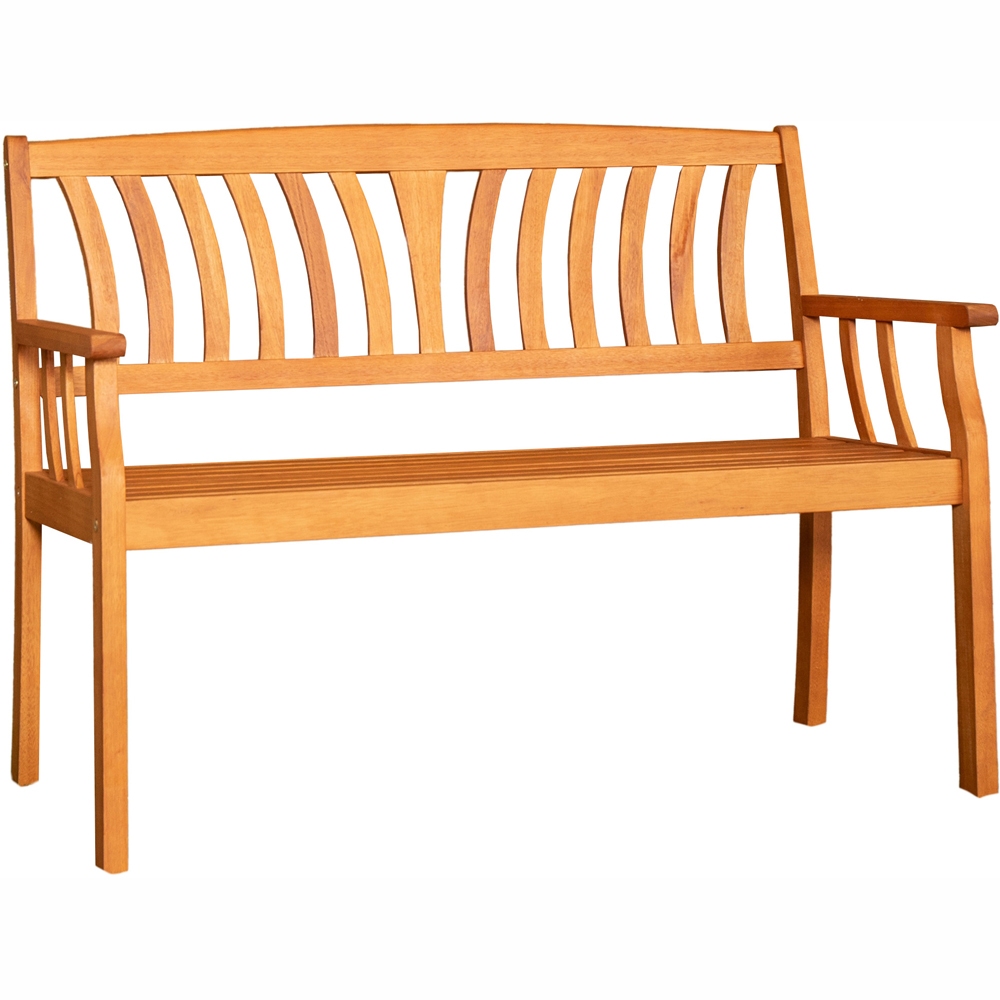 Samuel Alexander Kapalua 2 Seater Wooden Garden Bench Image 2