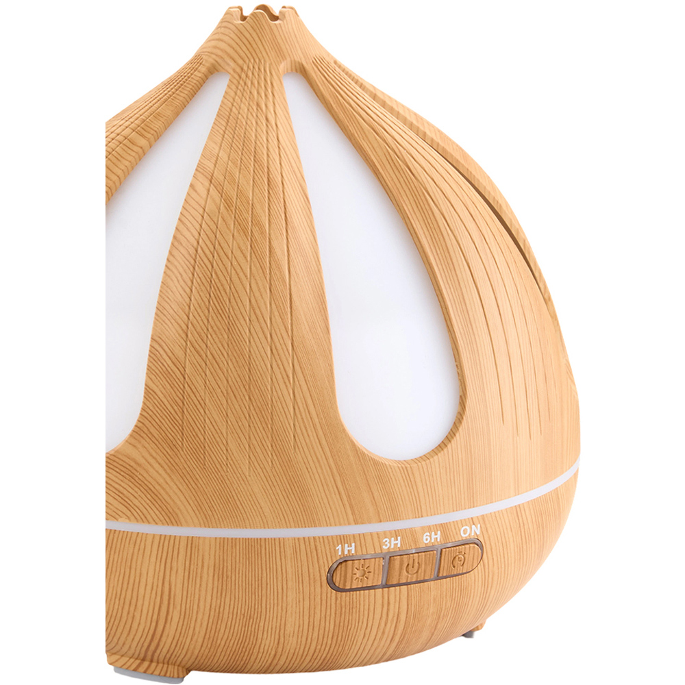 Living and Home Natural Onion Shaped Ultrasonic Essential Oil Diffuser with Timer Light and Remote Image 6