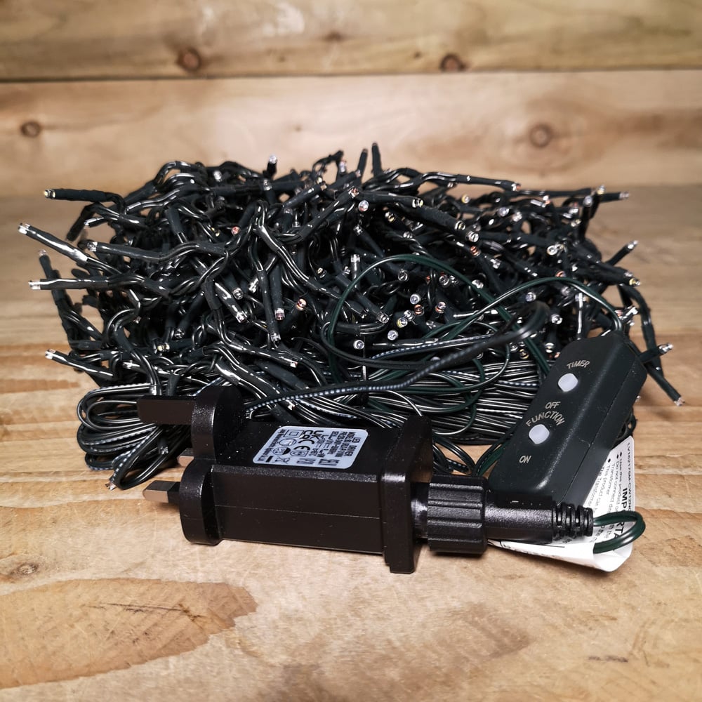 Premier Clusterbrights 720 Multicolour LED Green Cable Cluster Light 9.3m Image 2