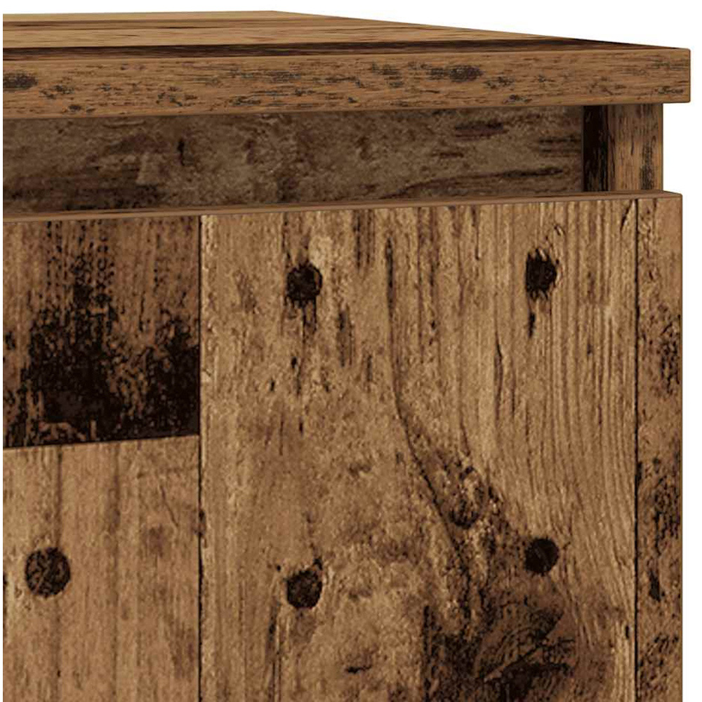 vidaXL 2 Door Single Drawer Old Wood Sideboard Image 6