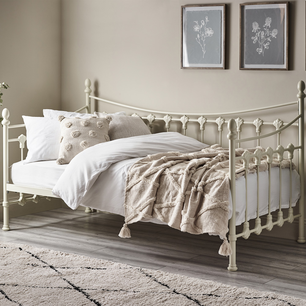 Julian Bowen Single Stone White Versailles Day Bed with Trundle Image 8