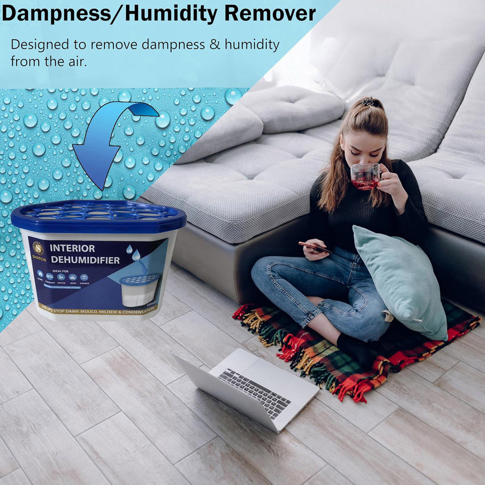 Shatchi 40 Pack 500ml Moisture Absorber Interior Dehumidifier Tub Image 6