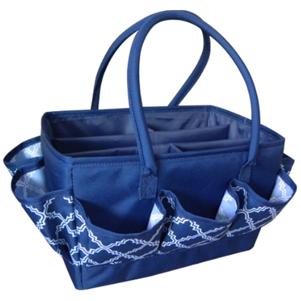 Everything Mary EVM12452-1 Blue and White Desktop Craft Organiser 33 x 23.5 x 17.8cm Image 1