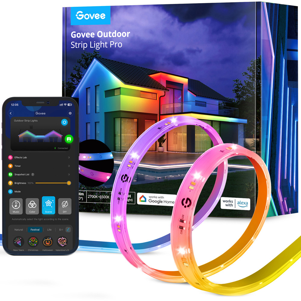 Govee RGBICWW LED Smart Strip Light 10m Image 1