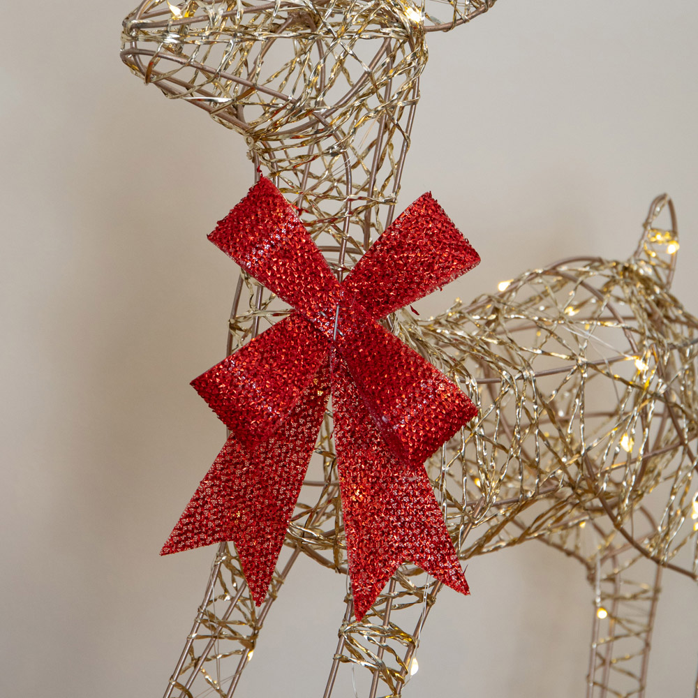 Samuel Alexander Gold Twist LED Light Up Baby Reindeer Christmas Decoration 38cm Image 6