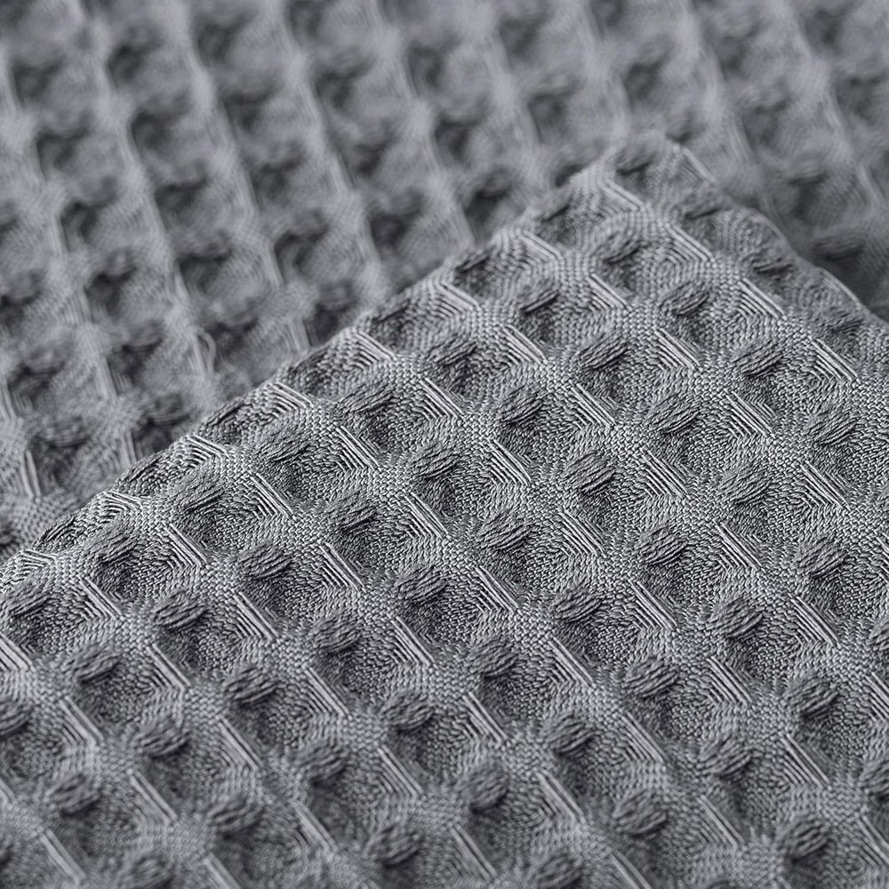 Allure Home Fashions Hotel Graphite Waffle Cushion Cover 2 Pack 50 x 50cm Image 4