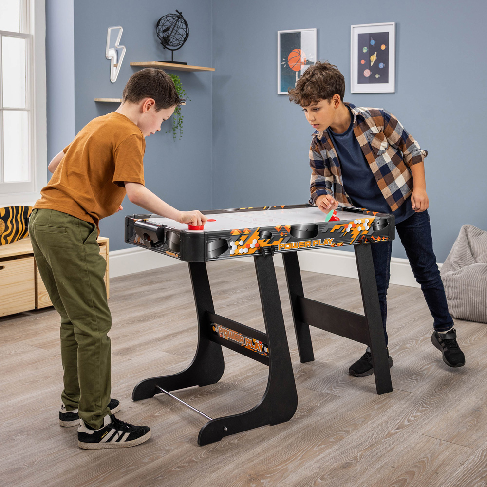 Toyrific Black Folding Air Hockey Table Family Game 3ft Image 6