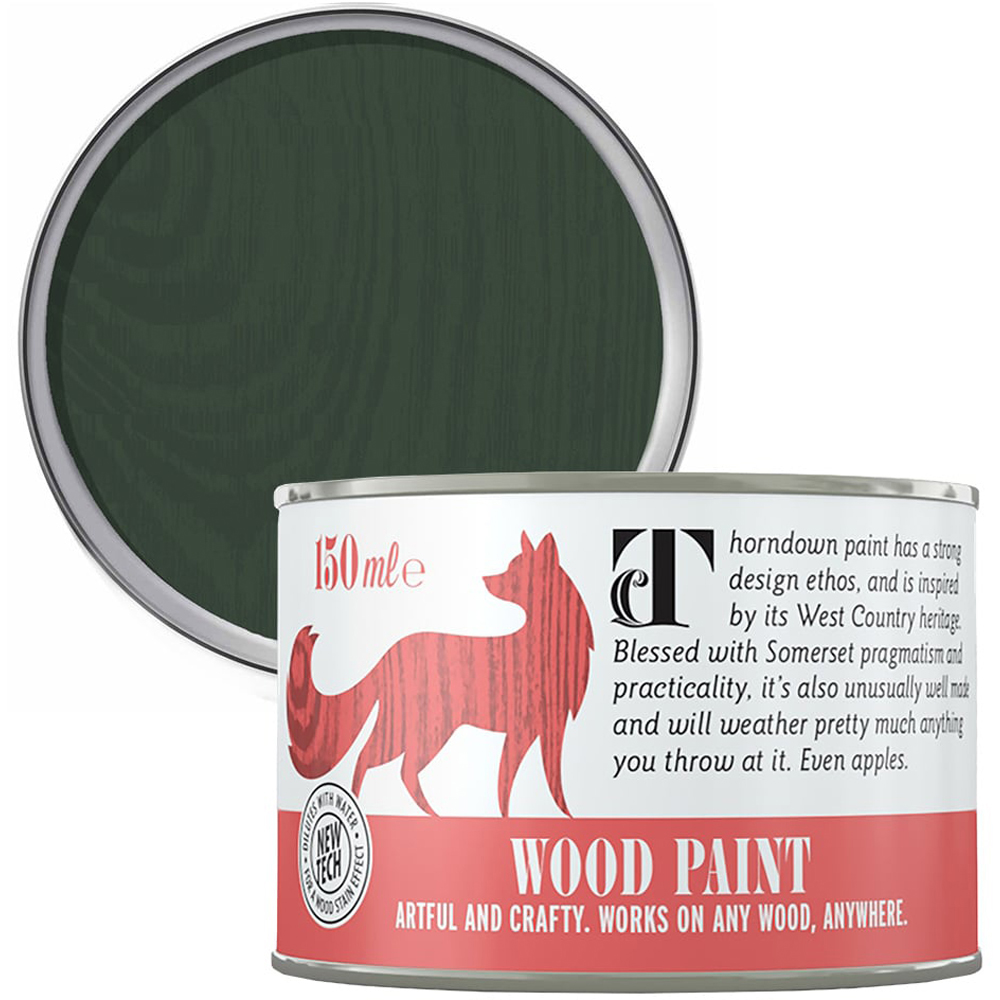 Thorndown Field Green Satin Wood Paint 150ml Image 1