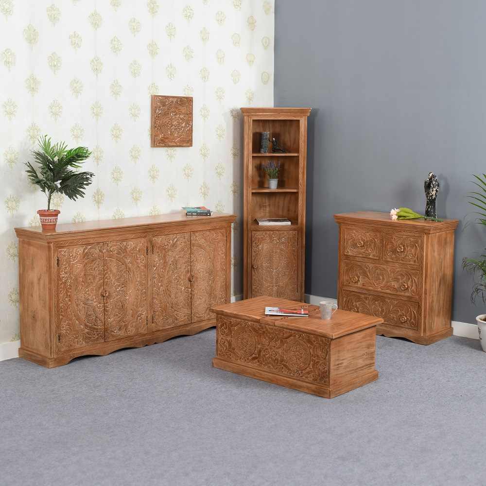 Brooklyn Adair Mango Wood Coffee Table and Storage Box Image 8