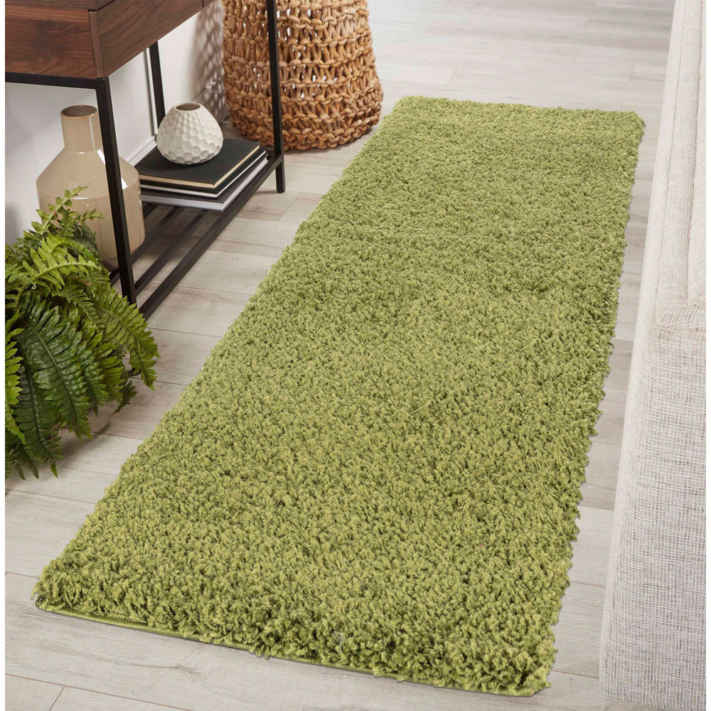 Desire Rugs Oxford Green Plain Shaggy Rug 160 x 230cm Image 5