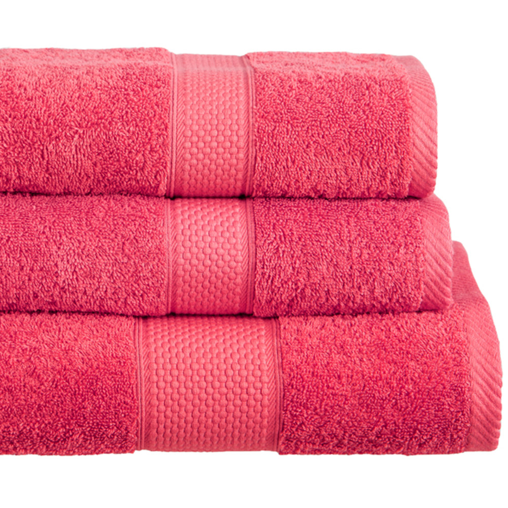 Imperial Hotel Quality Raspberry Combed Cotton Turkish Bath Mat Image 2