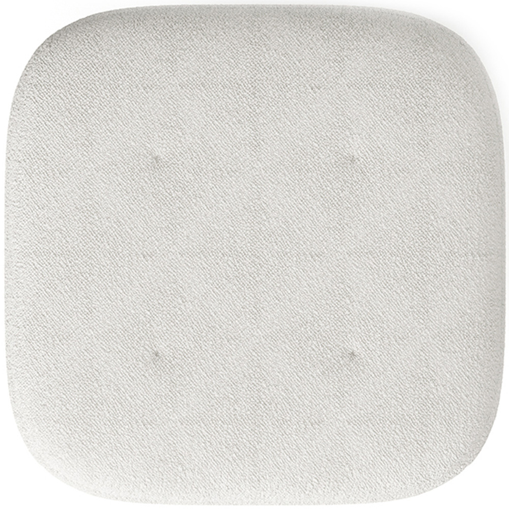 Living and Home White Wooden Footstool Image 3