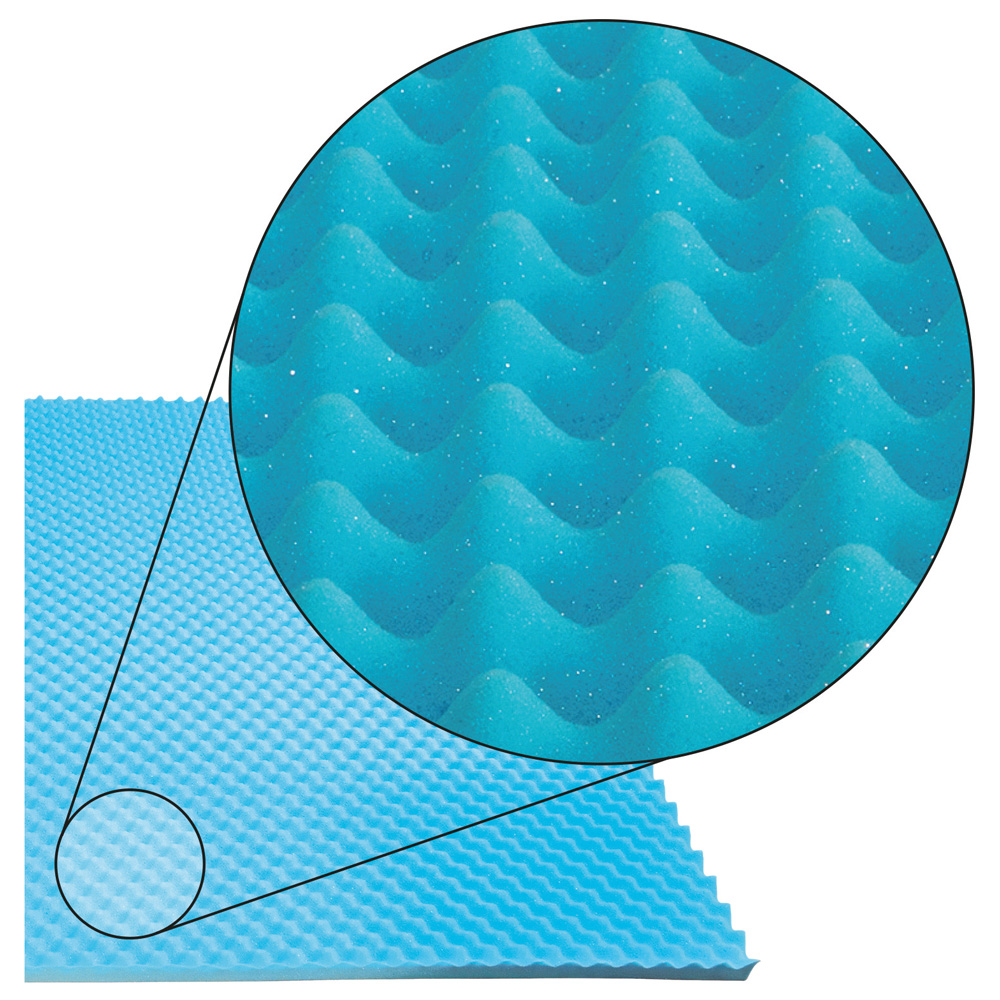 Aidapt King Size Gel Memory Foam Cool Reversible Mattress Topper Image 3