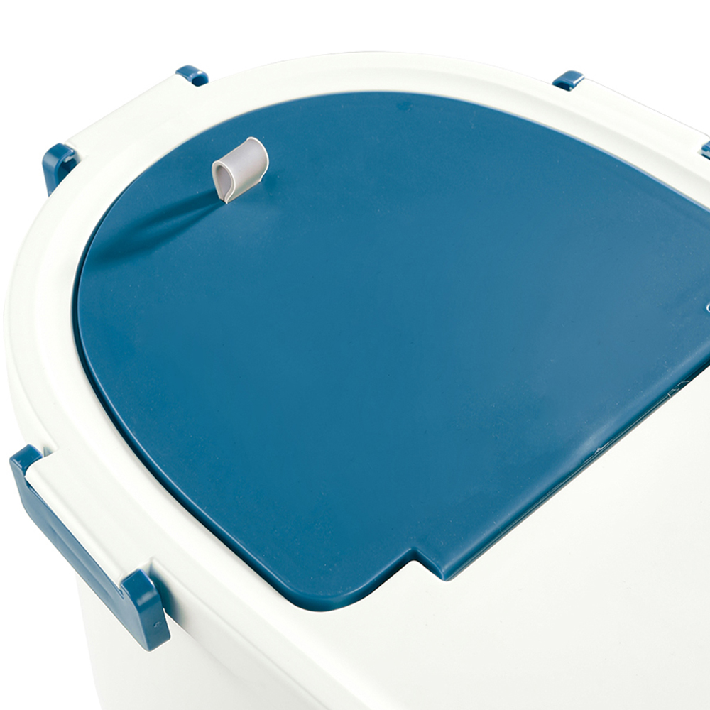 H&O Direct Blue Airtight Pet Food Storage Container with Scoop 21L Image 4