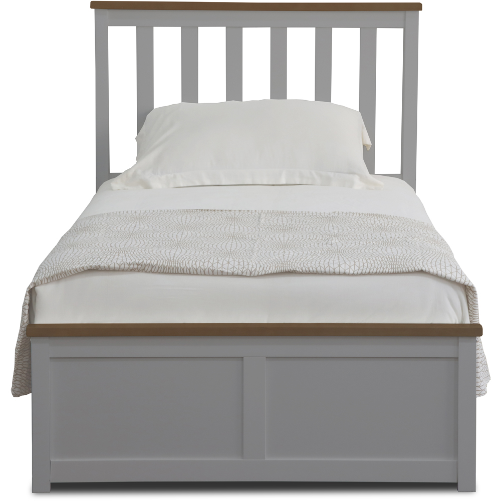 Comfy Living Single Grey Gas Lift Ottoman Bed Image 4