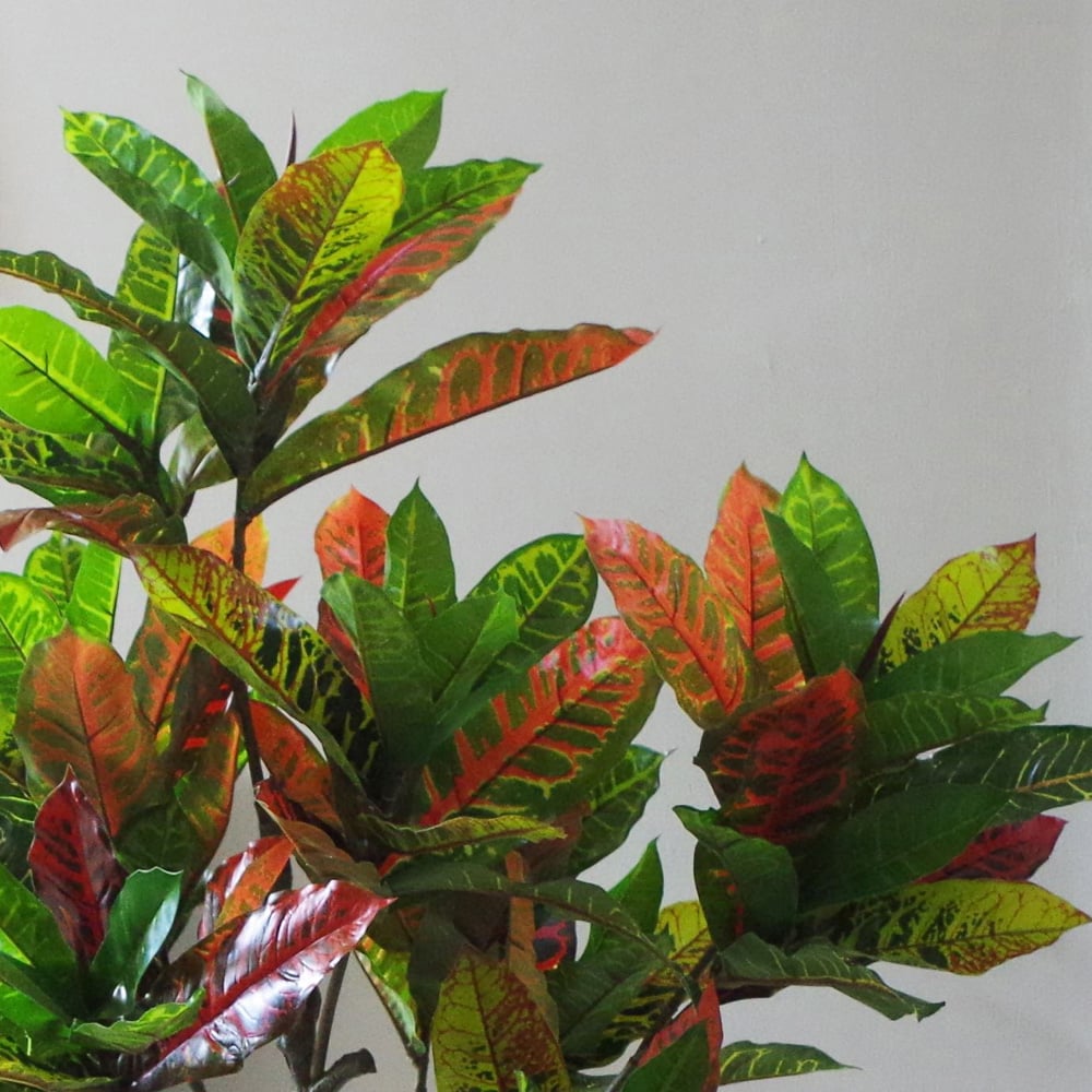 Botanik Multicolour Bright Croton Codiaeum Variegatum Artificial Plant in Pot 4ft Image 3
