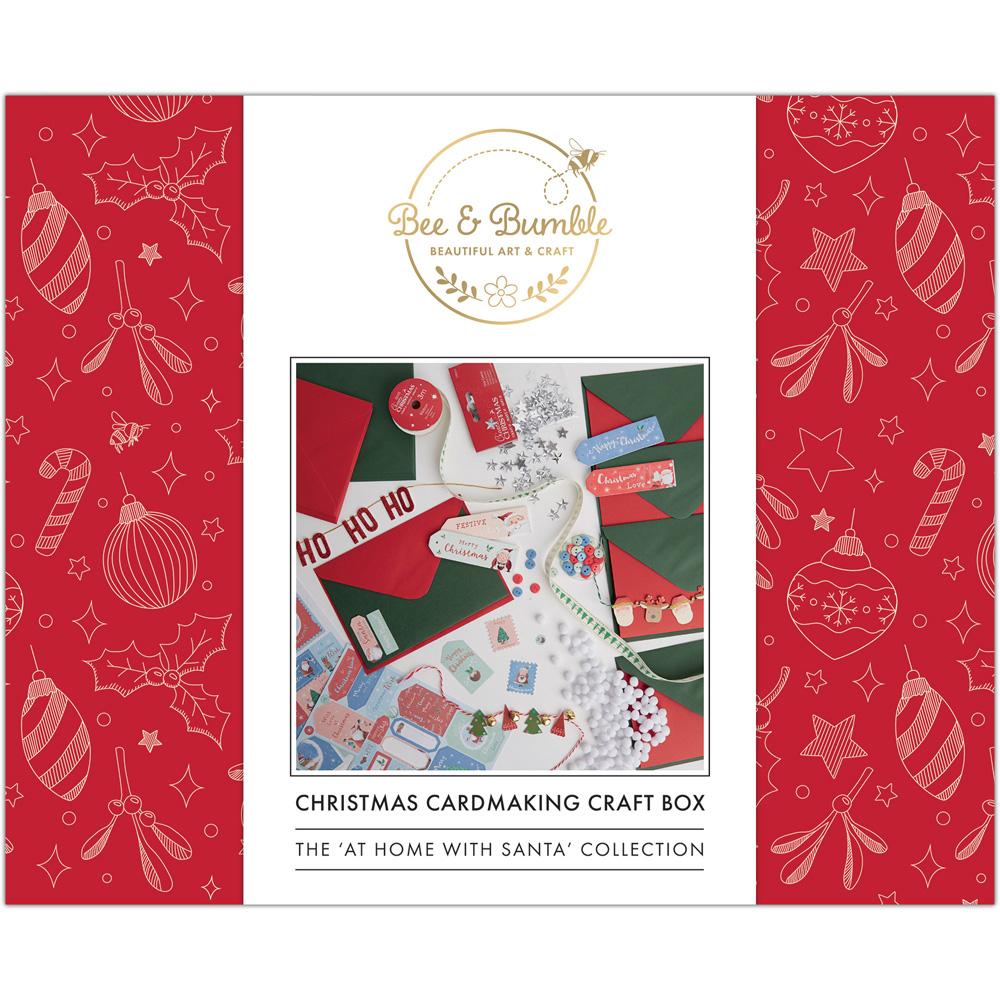 Bee & Bumble Multicoloured At Home with Santa Christmas Cardmaking Craft Kit Image 5