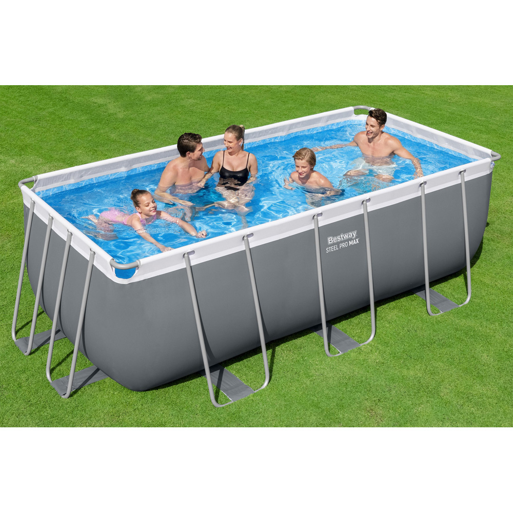 Bestway Steel Pro Max Rectangular Pool Set 13.6 x 6.7ft x 48 inch Image 2