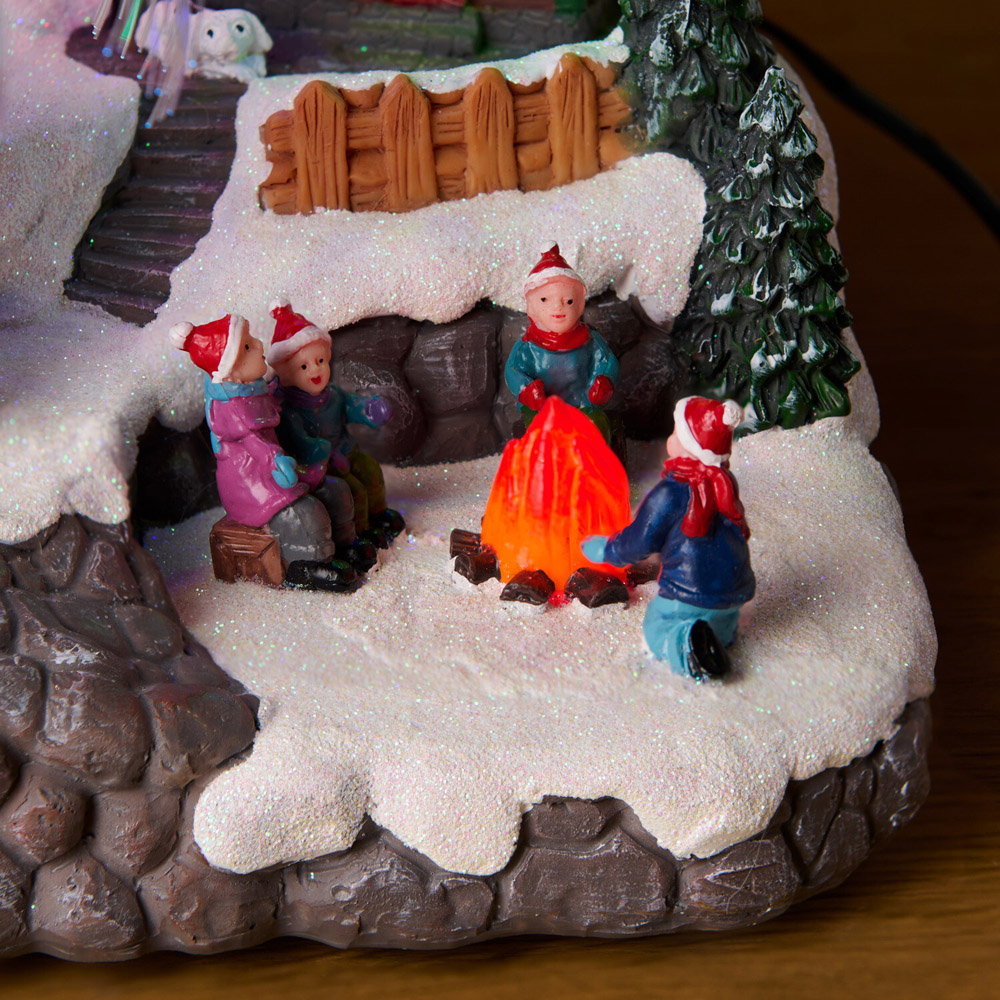 Waterfall Christmas Village Scene Image 3