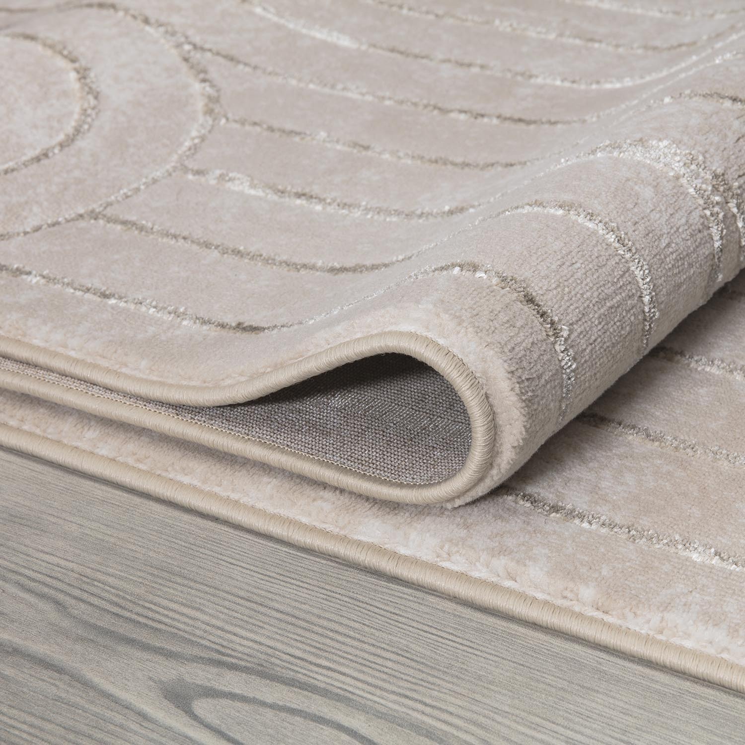 Beige Arch Deco Rug 160 x 230cm Image 3