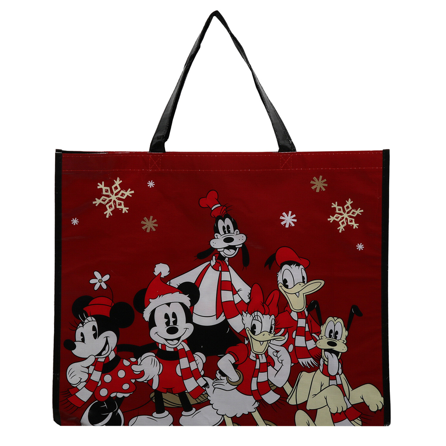 Disney Mickey Xmas Shopper Bag - Red Image