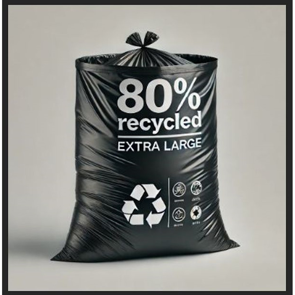 Hero Ultimate Extra Strong Bin Bags Black 158L 15 Pack Image 4