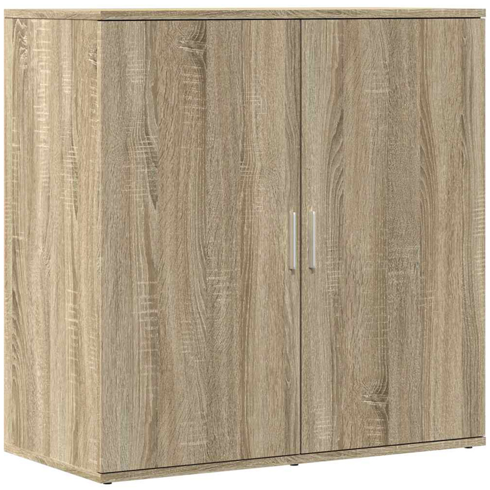 vidaXL 2 Door Sonoma Oak Wide Sideboard Image 2