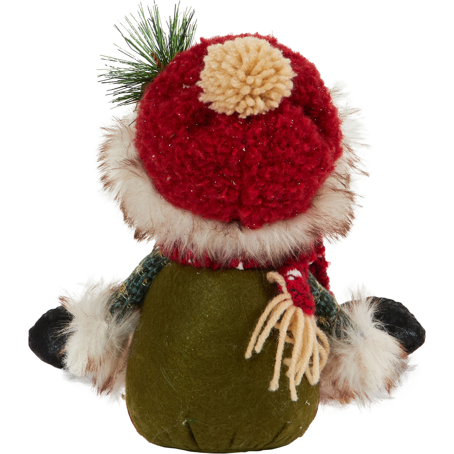 Traditional Sitting Snowman or Santa - Multicolour Image 4