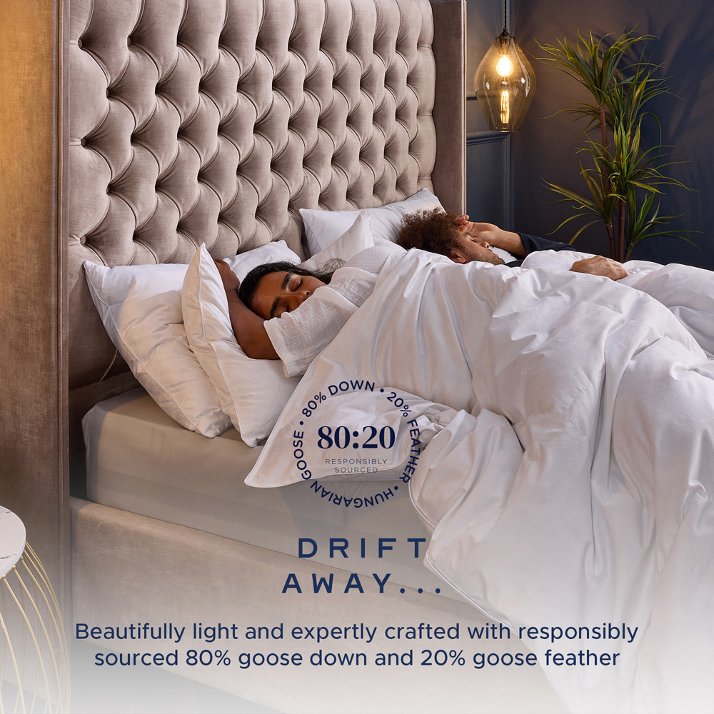 Snuggledown Single White Hungarian Goose Down Duvet 10.5 Tog Image 3